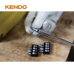 Bộ tay vặn kèm đầu vít 9 chi tiết Kendo 20236