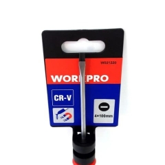 Tua vít dẹp 4x100mm Workpro W021220