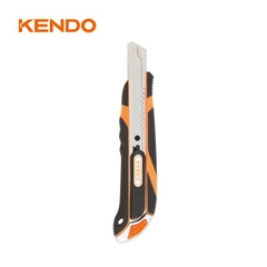 Dao rọc giấy 18mm lưỡi tự rút siêu an toàn Kendo 30611