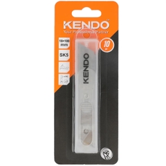 Lưỡi dao rọc giấy bằng thép SK5 chiều rộng 18mm (10 cái/bộ) Kendo 30652