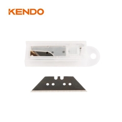 Lưỡi dao rọc giấy bằng thép SK5 loại tiêu chuẩn (10 cái/bộ) Kendo 30656