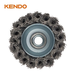 Chổi cước đánh rỉ sét 75mm sợi thép xoắn M14x2mm Kendo 76002729