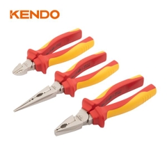 Bộ kìm cách điện 1000V 3 cái (kìm điện-cắt-nhọn) Kendo 85134