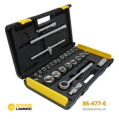 Bộ khẩu 1/2''DR 27 chi tiết hệ met 6PT, Stanley 86-477-6