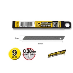 Hộp lưỡi dao đen 9mm OLFA ASBB-10 (80 x 9 x 0,38 mm) (Hộp 10 lưỡi)