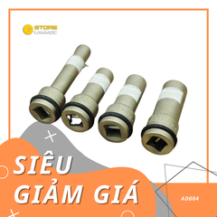 Bộ đầu tuyp 4 chi tiết chuẩn /12 bắn máy loại dài 14mm,17mm,19mm và 22mm Tone AD604 |