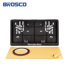 Bộ khung bảo vệ biển số ô tô loại ngắn bằng nhựa PP Plastic Brosco B50057