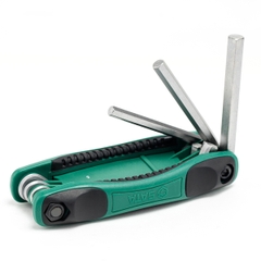 Bộ lục giác thẳng Sata 09121 gập 8 chi tiết hệ mét