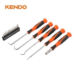 Bộ tua vít chính xác và móc 17 chi tiết Kendo 20539