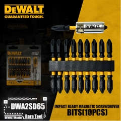 Bộ vít định vị 2 đầu PH2 65mm (10 mũi) Dewalt DWA2SD65