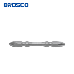 [Bán lẻ] Mũi vít bake 2 đầu bằng thép S2 PH2PH2 x 65mm Brosco BR2PH2D065