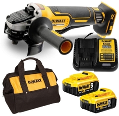 Máy mài pin Dewalt DCG406P2 đĩa 100mm công tắc bóp 20V