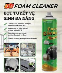 Chai xịt bọt vệ sinh ghế da ô tô 3T Foam Cleaner