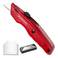 Dao rọc cáp cán nhôm màu đỏ Workpro WP213017