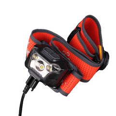Đèn pin đội đầu siêu nhẹ 500Lm chiếu xa 82m sạc USB Fenix HL18R-T