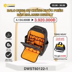 Balo dụng cụ chống nước phiên bản McLaren Dewalt DWST60122-1