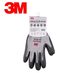 Găng tay đa dụng màu xám 3M NBR size 9 (L)