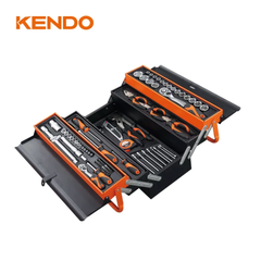 Bộ dụng cụ sửa chữa với 5 khay chứa 81 chi tiết Kendo 90213