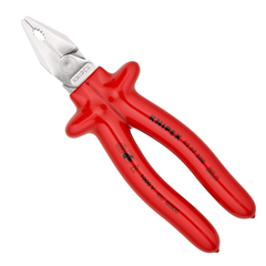 Kìm đa năng 200mm cách điện 1000V, cán đúc Knipex 02 07 200