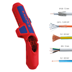 Dụng cụ tuốt dây điện thuận tay phải Knipex 16 95 01 SB