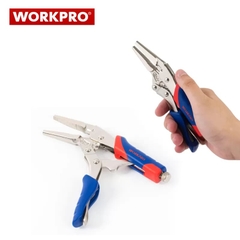Kìm bấm chết mỏ nhọn 165mm cán cao su Workpro W031093