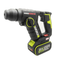 Máy khoan bê tông pin 20V, 1.7J Worx WU380S.14.6B (1 pin 4Ah + 1 sạc 6Ah)