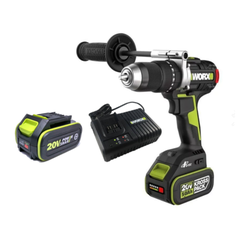 Máy khoan pin 20V, có búa 150Nm Worx  WU377.14.2B (1 pin 4Ah + sạc 2Ah)