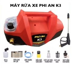 Máy xịt rửa xe 3300W điều chỉnh áp Phi An K3
