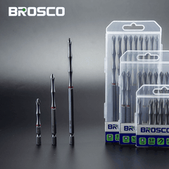[Bàn lẻ] Mũi vít bake PH2x150mm bằng thép S2 Brosco BRBPH2DT150