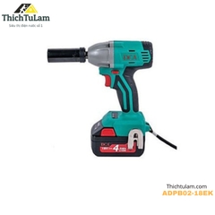 Bộ máy bắn bu lông pin 18v 300Nm không than DCA ADPB02-18EK (2 pin 4Ah)