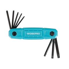 Bộ lục giác xếp gọn bông sao 9 chi tiết  Workpro WP222033
