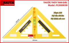 Thước ke góc có thủy Akita PLS09M3M