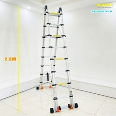 Thang nhôm rút gọn chữ A SK500D NEW cao 2.4m