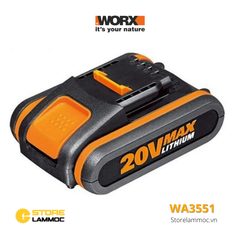 Pin sạc Li-ion 20V 2.0Ah Worx Orange WA3551 (50038416)