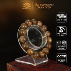 Vòng Tay Trầm Hương Tròn Đơn Dành Cho Nam Và Nữ - Size 8mm - Trầm Tóc Tiêu Chuẩn