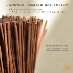 Hộp 1KG Nhang Cây Trầm Hương Sạch Chuẩn OCOP - Loại Phổ Thông