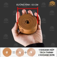 Nhang Khoanh Trầm Hương Sạch Xưởng Mộc Việt - Hộp 48 Khoanh