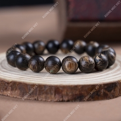 Vòng Tay Trầm Hương Tròn Đơn - Trầm Sánh Chìm
