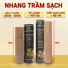 Ống 1KG - Nhang Cây Trầm Hương Sạch Kim Long Thịnh Vượng - Loại Đặc Biệt