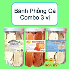 BÁNH PHỒNG CÁ Combo 3 vị cá
