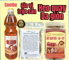 Quay heo da giòn nổ bì (combo đầy đủ)