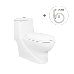 Bàn Cầu Viglacera V38M Nắp V38M + Vòi Xịt VG826