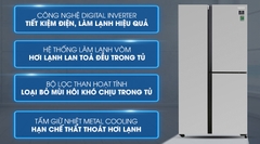 Tủ lạnh Samsung Inverter 634 lít RS63R5571SL/SV