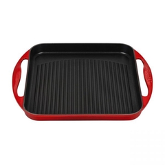 Chảo nướng chữ nhật Le Creuset màu đỏ anh đào 32x22cm [Made in France]