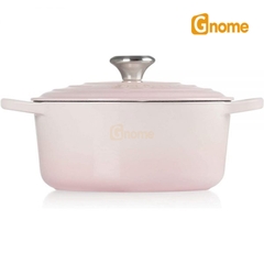 Nồi gang Le Creuset Brater Rund Evo 24cm Shell Pink [Hàng Đức]