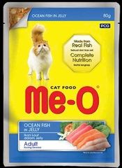 Thức ăn ướt Me-O túi vị cá biển 80G