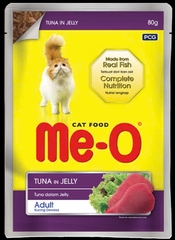 Thức ăn ướt Me-O túi vị cá ngừ nấu đông 80G