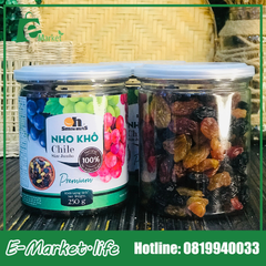 Nho khô mix Chile dạng hủ 250g Smilenuts 250 g