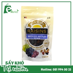 NHO SẤY tổng hợp Raisins Mỹ 227gram