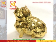 Heo đồng nghênh Phúc mạ vàng 24k